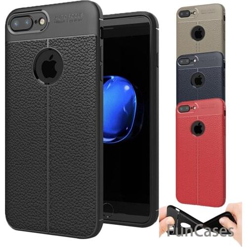 For iphone 7 Case iphone 7 plus case Luxury TPU Silicone Imitation Leather back Cover Case for apple iphone7 7 plus 1 phone