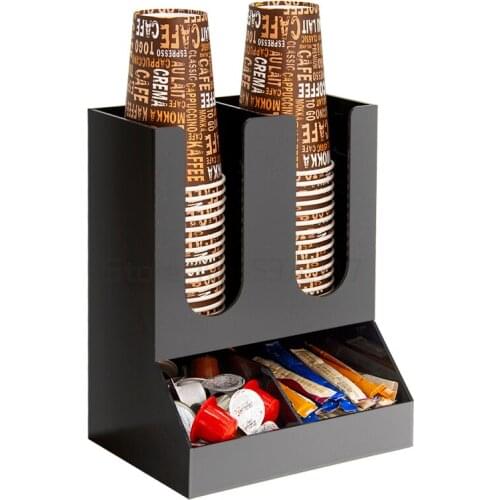 Black Acrylic Nespresso Coffee Pod Holder Rack Storage Stand For Capsule Business Coffeeware Cup Shelf Gifts