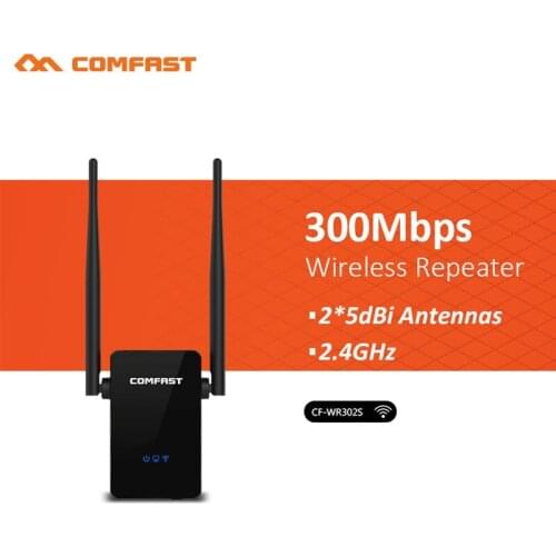 COMFAST CF-WR302S 300Mbps 2* 5dBi WIFI Antenna Wireless Wifi Router wifi Repeater Signal Amplifier