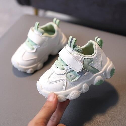 Baby Walking Shoes Autumn And Winter 2021 Plush Childrens Soft Soled Sports Shoes 6 Months - 1.5 Years Old Baby Shoes