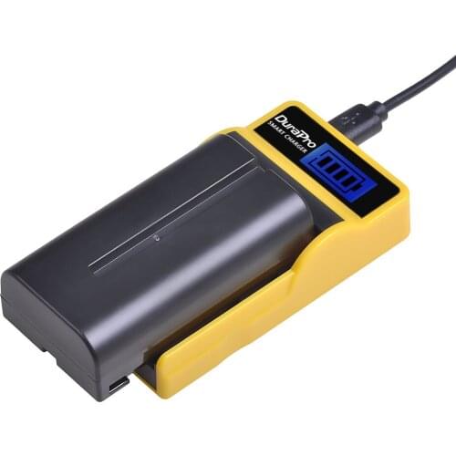 DuraPro 1PC 2600mAH NP-F550 NP-F570 Camera Battery + LCD USB Charger for Sony NP-F330 NP-F530 NP-F570 NP-F730 NP-F750 CCD-RV100
