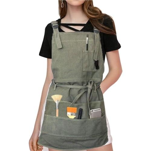Apron Canvas Painting Art Gardening Florist Restaurant Waiter Practical Men and Women Work Clothes