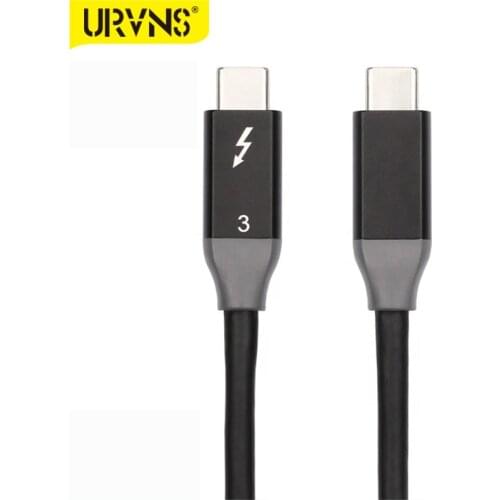 URVNS Thunderbolt 3.0 Cable, Supports 100W Charging / 40Gbps Data Transfer USB C to USB C Cable for Type-C MacBooks, iPad Pro