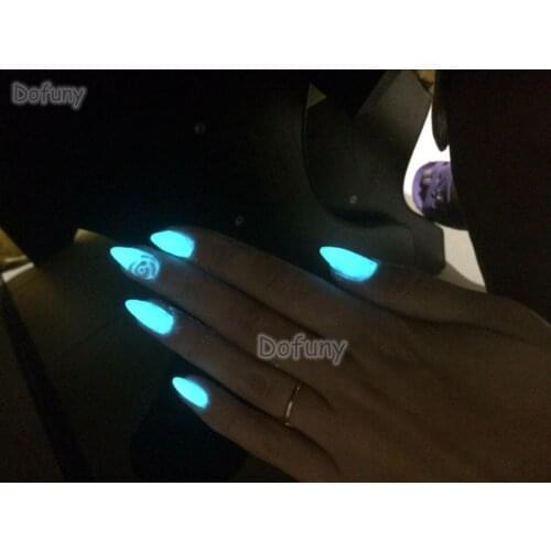 Dofuny 50g lasting luminous powder phosphor pigment Glow in the Dark Powder Paint,Nail Glitter Art Fluorescent Decoration powder