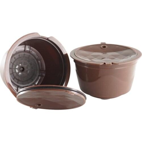 3 pcs Reusable Coffee Capsule Dolce Gusto Coffee Capsule Filter For Nescafe Dolce Gusto Capsula With Spoon And Brush