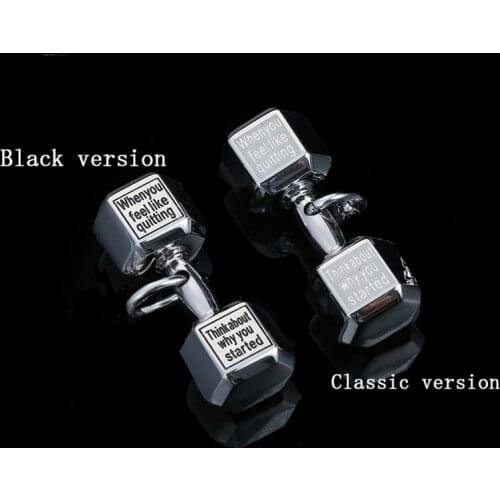 Oulai777 barbell fitness pendant mens necklace stainless steel Couple sports style male Fitness accessories Bodybuilding gift