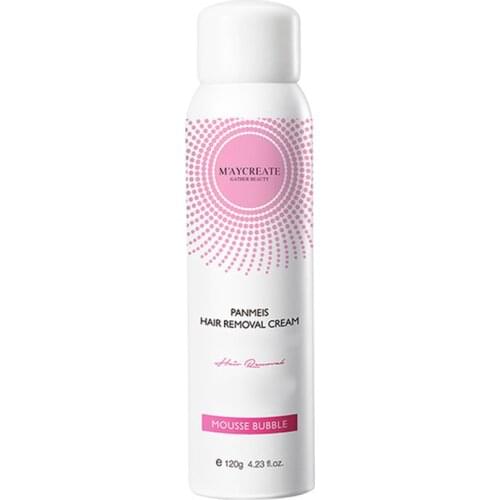 Natural Painless Hair Removal Spray Hair Remover 120g Foam Depilation Spray for Men Women SANA889