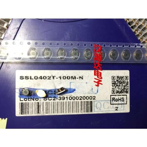 Original new 100% SSL0402T-100M-N DO1608-10UH 1.1A 6.6X4.45X2.92 core coil inductance