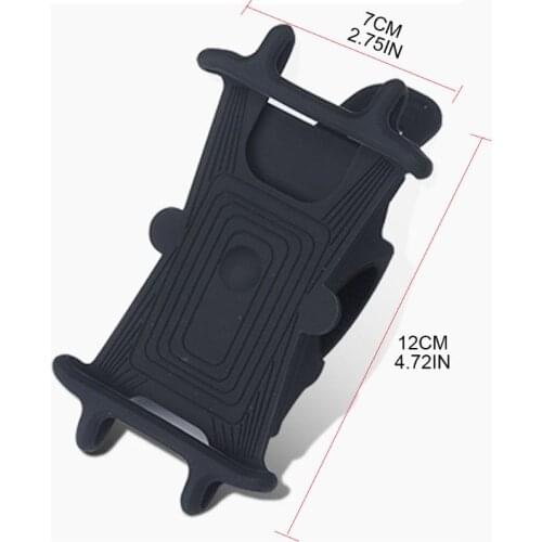 Shockproof Rotatable Bike Phone Mount 360° Rotation Silicone Mount Phone Holder