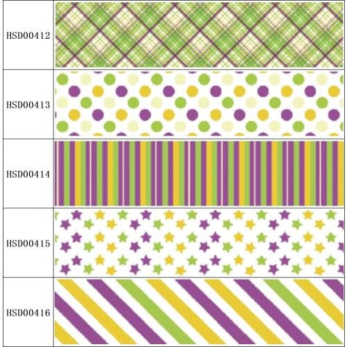 22MM 25MM 38MM 50MM 75mm Printed Pattern on Grosgrain Ribbon for diy ribbon