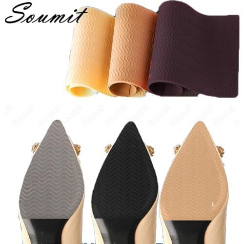 Rubber Soles Protector for Shoes Anti-Slip Self-Adhesive Insoles Stickers Women High Heels Outsole Repair Replacement Patch Pads