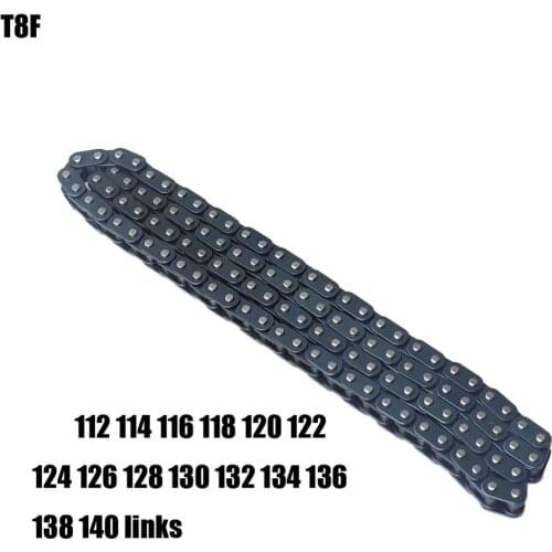 T8F chain 112 114 116 118 120 122 124 126 128 130 132 134 136 Link For Mini Dirt BIKE Quad ATV 47cc 49cc Minimoto Pocket Bikes