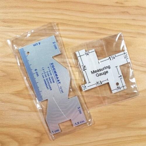 Precision Seam Measuring Gauge Metal Quilting Ruler Template Sewing Ruler For DIY Sewing Quilting Craft