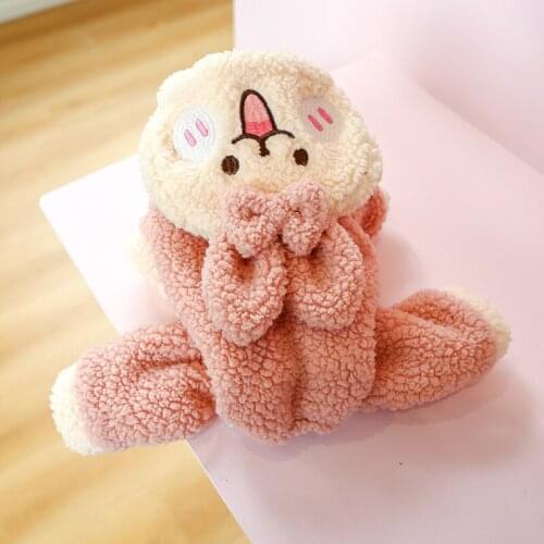 Thick Dog Clothes Plush Pet Jumpsuit Cute Rabbit Smile Hoodies Winter Warm Cat Clothes Jacket Coat Teddy Yorkshire Puppy Overall