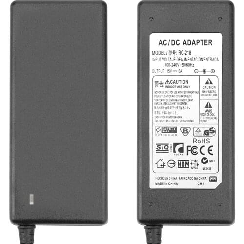 HTRC Charger 15V 6A AC Power Supply Adapter 100-240V For Imax b6 80W B6 V2 RC Balance Battery Charger AC DC Adapter with LED