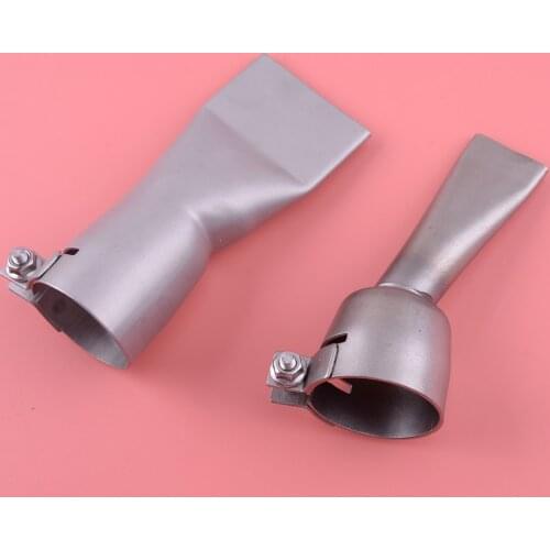 2pcs Welding Flat Mouth Nozzles Fit for Leister Bak Hot Air Heat 20Mm And 40Mm Low Noise
