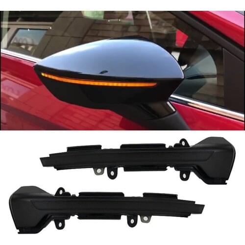 2x LED DYNAMIC MIRROR INDICATORS REPEATERS PAIR SEAT LEON 3 III 5F ITV MOT Side Mirror Indicator Sequential light