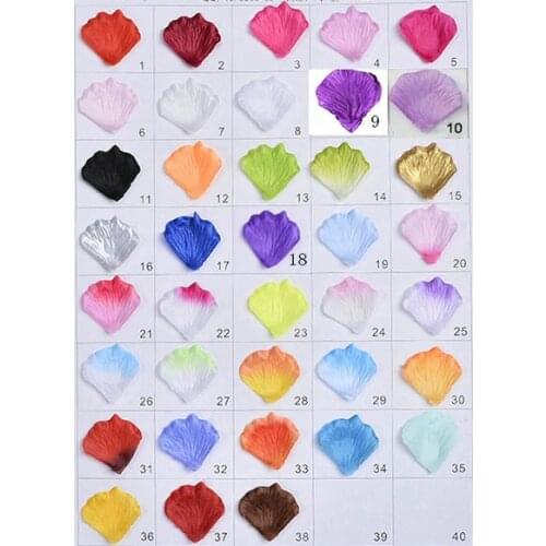 38 Colors 10000pcs/lot Cheap Wedding Decorations Fashion Artificial Silk Rose Petals For Wedding Or Event Party Flowers