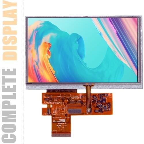 Original 5" inch Complete LCD Screen for HannStar HSD050IDW1-A20 GPS Full LCD Touch Screen Display Panel Repair Free Shipping