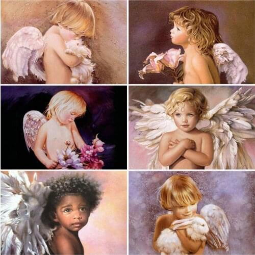 EverShine 5D Diamond Painting Kits Angel Diamond Embroidery Baby Picture Of Rhinestone DIY Cross Stitch Decoration For Home