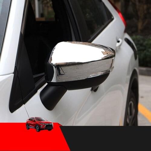 Car Rear-view Mirror Covers Shell Rearview Mirror Edge Guards Cover Exterior decoration For Mitsubishi ECLIPSE CROSS 2018 2019