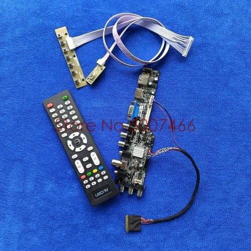 For NT156WHM-N10/N50 DVB digital signal universal VGA USB AV TV 3663 panel LVDS 40Pin 1366*768 LCD Controller board DIY Kit