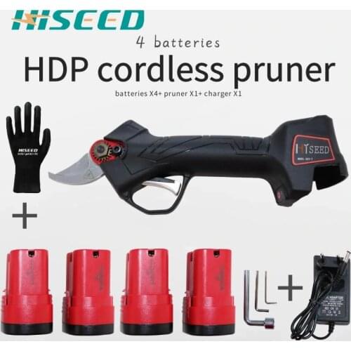 HDG03 vineyard orchard electric scissors electric pruning shear cordless two batteries 25mm cutting