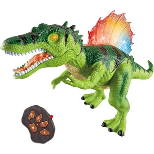 Electric Remote Control Tyrannosaurus Dinosaur Toy With Sound LED Light Walking Roaring Dinosaur Toy Boy And Girl Birthday Gift