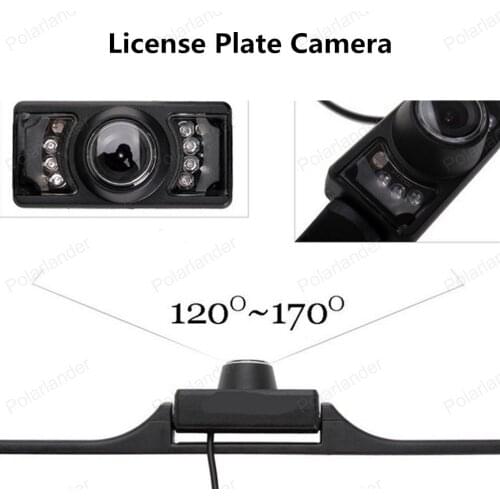 Hot sell 120~170 Degree Auto Parking System License Plate Back Up Night Vision Rear View Camera