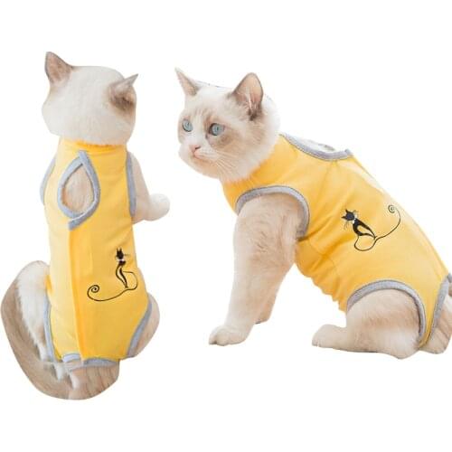 Kitty clothes summer anti-licking sterilization suit surgical gown pet supplies female cat weaning suit thin section breathable