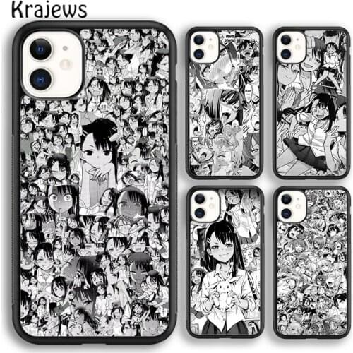 Krajews Anime Japan Girl Cartoon Faces Soft Phone Case Cover For iPhone 5 SE 6s 7 8 plus X XR XS 11 12 pro max Samsung S8 S9 S10