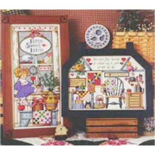 Cross Stitch Kit with 11ct Printed Cloth Chinese Embroidery Handmade Material Pack in a home Magazine Style