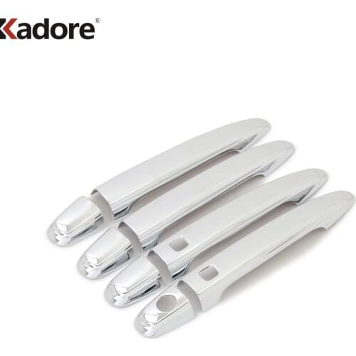 Side Door Handle Cover Trim Sticker For Toyota Highlander 2007 2008 2009 2010 2011 2012 2013 ABS Chrome Car Styling Accessories