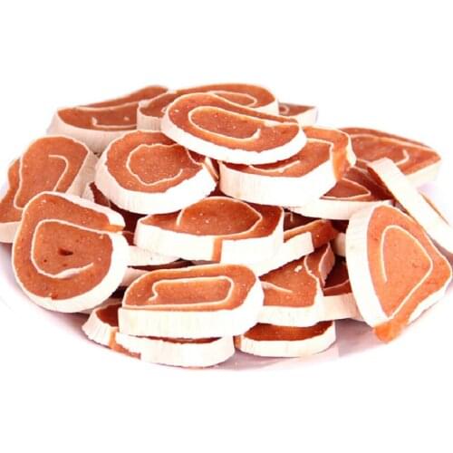 New Arrival Dog Snacks Chicken Rolled in Cod Fish Food Good for Pet Molaring Teeth and Training Reward