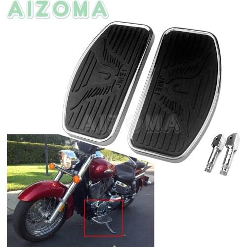 Motorcycle Front Rider Floorboards Foot Pegs For Harley Dyna Touring Driver Footboards Pedal for KAWASAKI Honda Shadow ACE 750