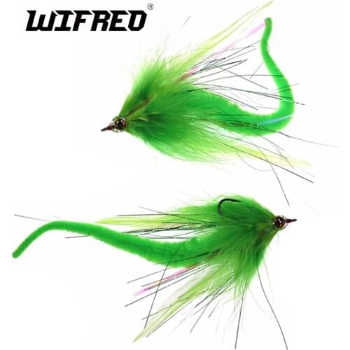 Wifreo 1PC Fishing Lures Dragon Tail Bass Muskie Fishing Lure Pike Fly Marabou Musky Trolling 17-19CM