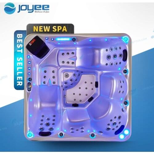 JOYEE 5 Person Deluxe Balboa System America Acrylic Hot Tub Outdoor SPA Family Party Whirlpool Massage Exterior Jacuzzi
