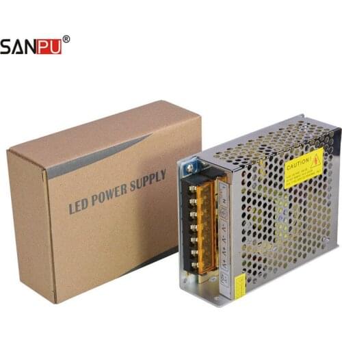 SANPU SMPS LED Power Supply 24v 5a 120w Constant Voltage Switching Driver 110v 120v ac-dc Lighting Transformer for LEDs Strips