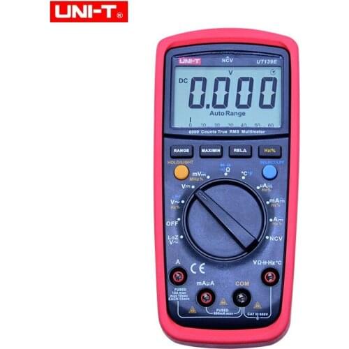 UNI-T UT139E Digital Multimeter Auto Range True RMS Meter Handheld Tester LPF pass filter LoZ low impedance input