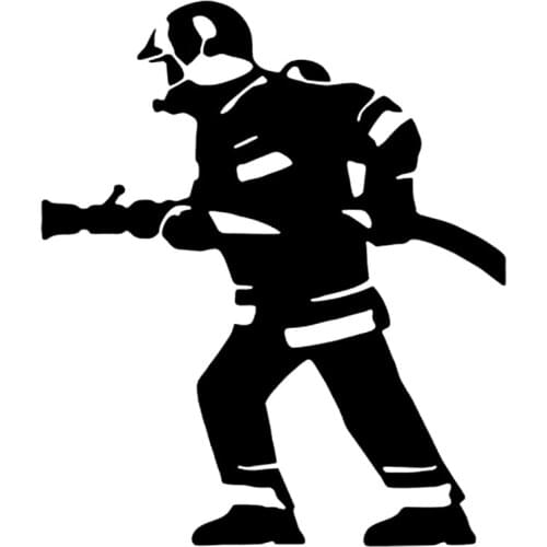 Funny Car Sticker Fire with Hose Decal Creative Decals Waterproof Accessories Vinyl Auto Car Stickers,17cm*15cm