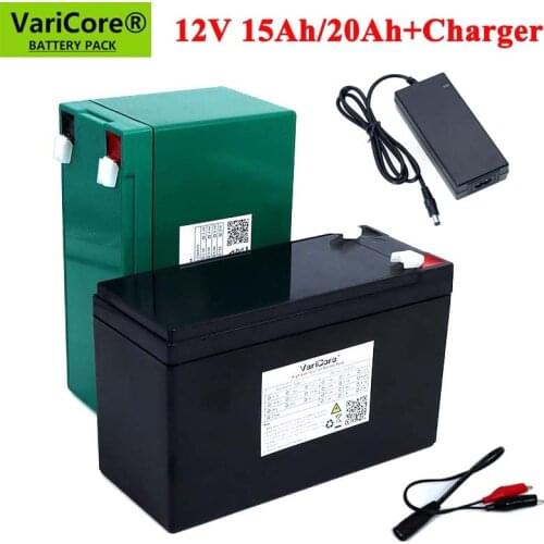 12V 15Ah 20Ah 18650 lithium battery pack built-in 10A 20A sprayer surveillance camera backup power solar battery +12.6V Charger