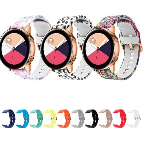 20mm strap for Samsung Galaxy Watch Active 2 40mm 44mm S2 classic 42mm band amazfit bip amazfit gts huawei watch 2 bracelet