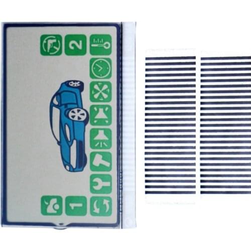 3PCS Russian Keychain A92 A94 Lcd display for Russian Starline A92 A94 Remote Control A92 Keychain lcd Zebra Stripes