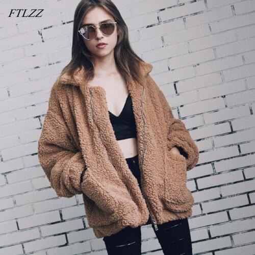 Ailegogo Artificial Fur Coats