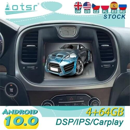 Android 10 For Chrysler 300C Car GPS Navigation Stereo Player Streaming Media Multimedia Player Head Unit
