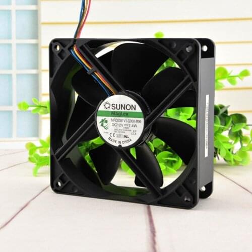 ADDA Free Shipping Original SUNON MFC0381V1-Q000-M99 12038 12cm 120mm DC 12V 7.4W desktop fan