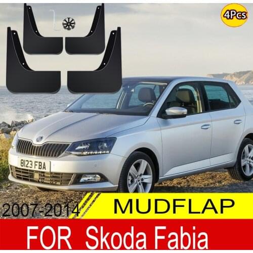Mud Flaps For Skoda Fabia Mk2 2 542 5J 2014-2007 Set Molded Mudflaps Splash Guards Mudguards Fender Front Rear Styling