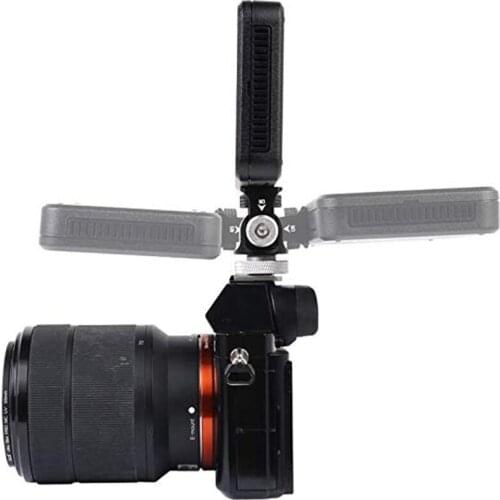 Fomito Z1 Camera Monitor Holder Mount Arm Hot Shoe Adapter for Camera Field Monitor Smartphone GoPro LED Video Light, Microphone