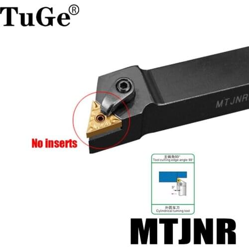 External Turning Tool Holder MTJNR1616H16 MTJNR2020K16 MTJNR2525M16 Lathe Tool Cutting Angle 93° Cutter Holder No TNMG Insert