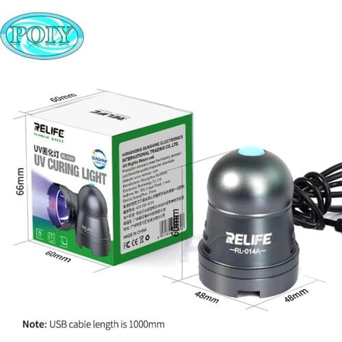 RELIFE RL-014A UV Curing lamp USB Adjustable Time Switch Portable Headlamp Bead Green Oil Glue Curing Tool